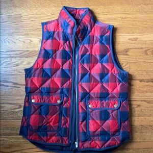 JCrew Buffalo Plaid Excursion Vest
